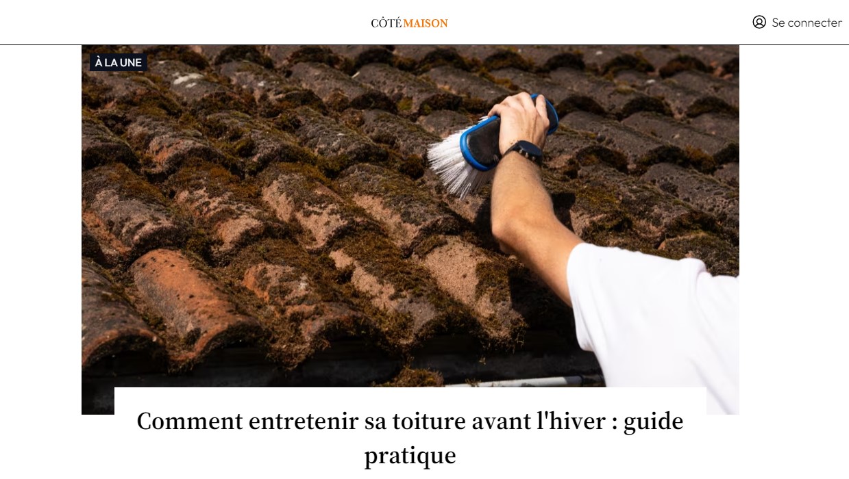 France ECOTOIT, partenaire de Côté Maison